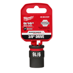 Milwaukee - SHOCKWAVE™ 3/8" Drive 9/16" Standard 6 Point Impact Socket | 49666107