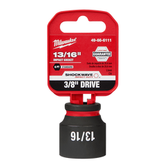 Milwaukee - Shockwave 3/8" Drive 13/16" Standard 6 Point Impact Socket | 49666111