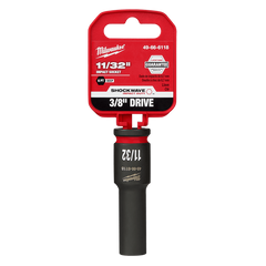 Milwaukee - Shockwave 3/8" Drive 11/32" Deep 6 Point Impact Socket | 49666118