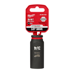 Milwaukee - SHOCKWAVE™ 3/8" Drive 3/4" Deep 6 Point Impact Socket | 49666125
