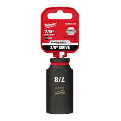 Milwaukee - SHOCKWAVE™ 3/8" Drive 7/8" Deep 6 Point Impact Socket | 49666127