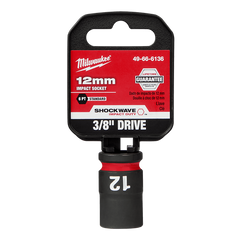 Milwaukee - Shockwave 3/8" Drive 12mm Standard 6 Point Impact Socket | 49666136