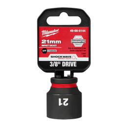 Milwaukee - SHOCKWAVE™ 3/8" Drive 21mm Standard 6 Point Impact Socket | 49666144