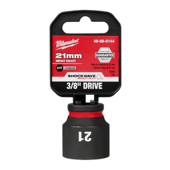 Milwaukee - Shockwave 3/8" Drive 21mm Standard 6 Point Impact Socket | 49666144