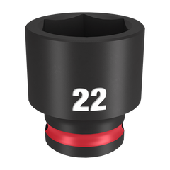 Milwaukee - Shockwave 3/8" Drive 22mm Standard 6 Point Impact Socket | 49666145