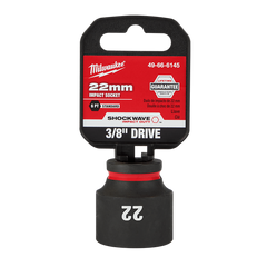 Milwaukee - Shockwave 3/8" Drive 22mm Standard 6 Point Impact Socket | 49666145