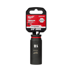 Milwaukee - SHOCKWAVE™ 3/8" Drive 18mm Deep 6 Point Impact Socket | 49666160
