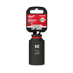 Milwaukee - SHOCKWAVE™ 3/8" Drive 24mm Deep 6 Point Impact Socket | 49666165
