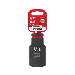Milwaukee - SHOCKWAVE™ ½" Drive 1-1/8" Deep 6 Point Impact Socket | 49666234