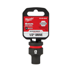 Milwaukee - SHOCKWAVE™ ½" Drive 8mm Standard 6 Point Impact Socket | 49666240