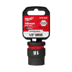 Milwaukee - Shockwave 1/2" Drive 18mm Standard 6 Point Impact Socket | 49666250