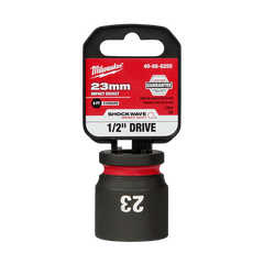 Milwaukee - Shockwave 1/2" Drive 23mm Standard 6 Point Impact Socket | 49666255