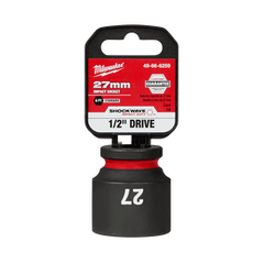 Milwaukee - SHOCKWAVE™ ½" Drive 27mm Standard 6 Point Impact Socket | 49666259