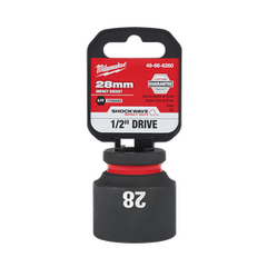 Milwaukee - SHOCKWAVE™ ½" Drive 28mm Standard 6 Point Impact Socket | 49666260