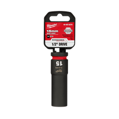 Milwaukee - Shockwave 1/2" Drive 15mm Deep 6 Point Impact Socket | 49666276