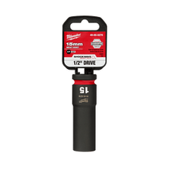 Milwaukee - SHOCKWAVE™ ½" Drive 15mm Deep 6 Point Impact Socket | 49666276