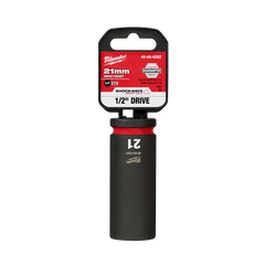 Milwaukee - Shockwave 1/2" Drive 21mm Deep 6 Point Impact Socket | 49666282
