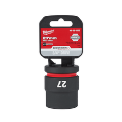 Milwaukee - SHOCKWAVE™ 3/4" Drive 27mm Standard 6 Point Impact Socket | 49666365