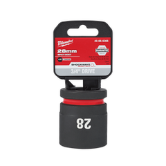 Milwaukee - SHOCKWAVE™ 3/4" Drive 28mm Standard 6 Point Impact Socket | 49666366
