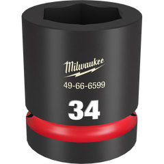 Milwaukee - SHOCKWAVE 1" Drive 34mm Standard 6 Point Impact Socket | 49666599