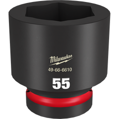 Milwaukee - SHOCKWAVE 1" Drive 55mm Standard 6 Point Impact Socket | 49666610