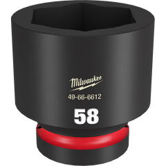 Milwaukee - SHOCKWAVE 1" Drive 58mm Standard 6 Point Impact Socket | 49666612
