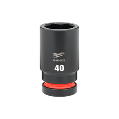 Milwaukee - SHOCKWAVE 1" Drive 40mm Deep 6 Point Impact Socket | 49666632
