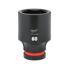 Milwaukee - SHOCKWAVE 1" Drive 60mm Deep 6 Point Impact Socket | 49666642