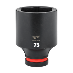 Milwaukee - SHOCKWAVE 1" Drive 75mm Deep 6 Point Impact Socket | 49666646