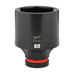 Milwaukee - SHOCKWAVE 1" Drive 80mm Deep 6 Point Impact Socket | 49666647
