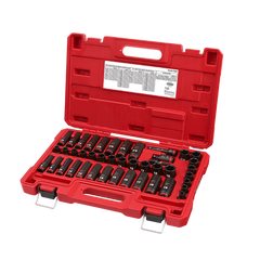 Milwaukee - SHOCKWAVE 3/8" Drive 43PC SAE & Metric Deep 6 Point Impact Socket Set | 49667009
