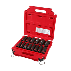 Milwaukee - SHOCKWAVE 1/2" Drive 14PC Metric Deep 6 Point Impact Socket Set | 49667014