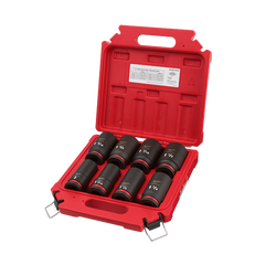 Milwaukee - SHOCKWAVE 3/4" Drive 8PC SAE Deep 6 Point Impact Socket Set | 49667018