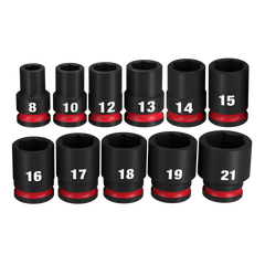 Milwaukee - SHOCKWAVE 3/8" Drive 11PC Metric Standard 6 Point Impact Socket Set | 49667050