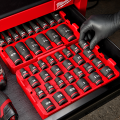 Milwaukee - SHOCKWAVE 1/2" Drive 27PC Impact Socket Set - Metric + SAE [Tray] | 49667057
