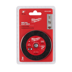 Milwaukee - M12 FUEL 3" Compact Cut Off Tool Metal Cut-Off Disc 3 Pack | 49943000