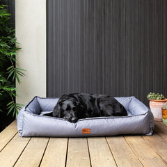 Superior Pet Goods - Pet Bed - Ripstop Dog Lounger - Small, Steel Grey | PSSPGDLR4