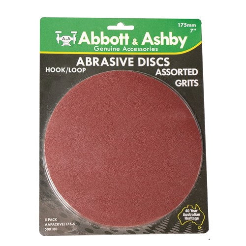 Abbott & Ashby - Hook & Loop Disc & Pad Pack - 5 Piece - Various Grits | AAPACKVEL175-5 | 500180