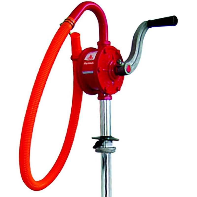Alemlube - Rotary Action Drum Pump With Cast Alloy Body And Concertina Type Hose, 18 L/Min | 501