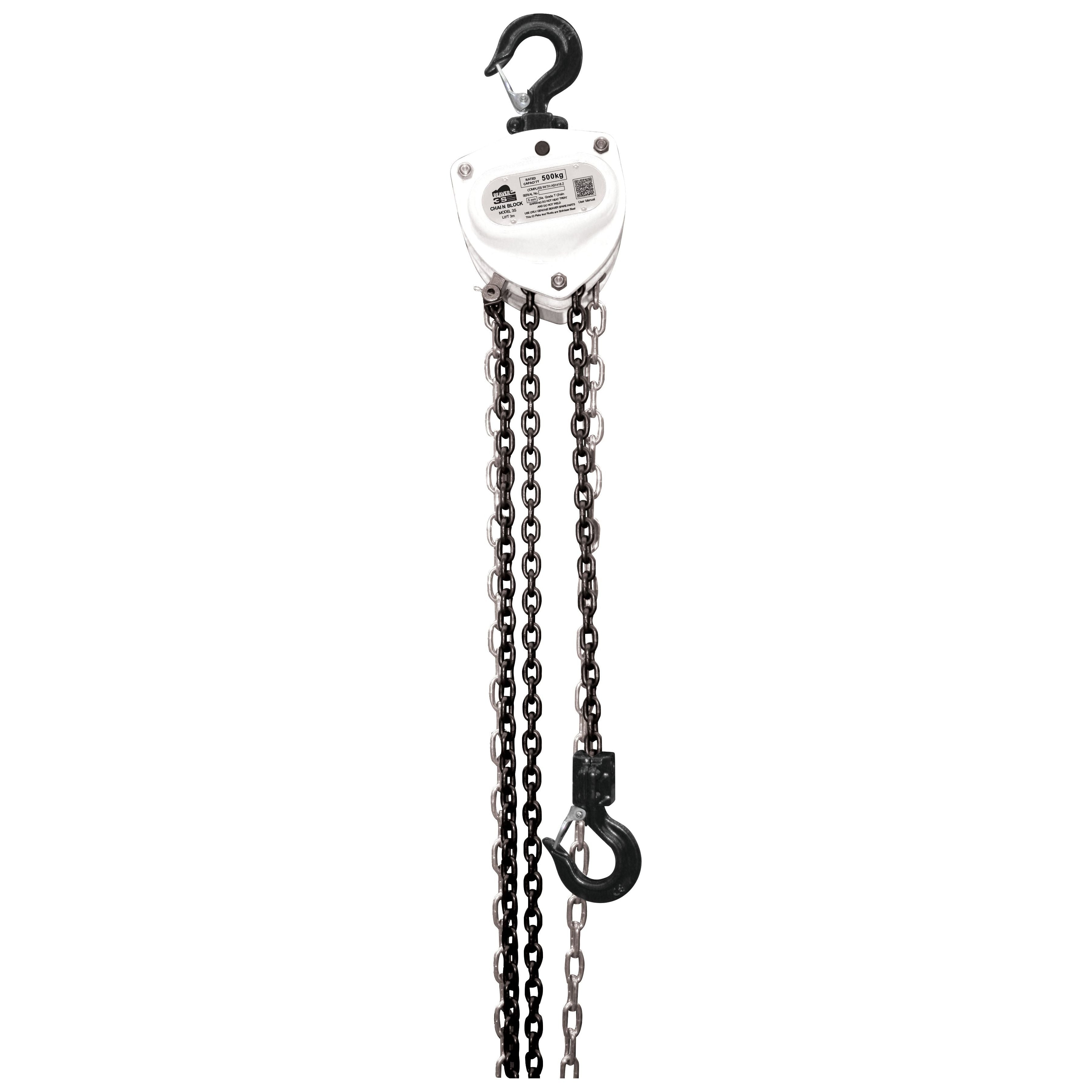 Beaver - Chain Block Beaver 3S 500kg x 3mtr White | 503053