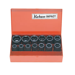 Koken - 13pc 1/2" Drive Impact Socket Set (10mm - 27mm)