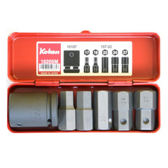 Koken - 3/4" Drive Impact Bit Set with Holder - 6 Piece