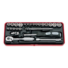 Koken - Socket Set 1/4" Drive AF/met 6 Point (25pcs) | KO2201AM