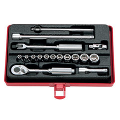 Koken - Socket Set 1/4" Drive - 6 Point 4-12mm (17pcs) | KO2261M