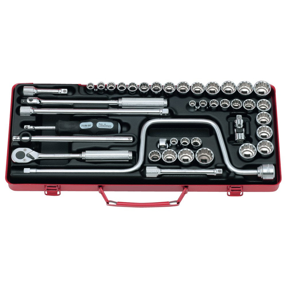 Koken - Socket Set 3/8" Drive AF/metric/whit.(42pcs)