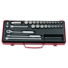 Koken - Socket Set 3/8" Drive 7-22mm+3/8-7/8af(27pcs) | KO3206AM