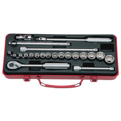Koken - Socket Set 3/8" Drive-6 Point&12 Point 6-22mm (22pcs) | KO3210M