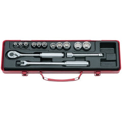 Koken - Socket Set 3/8" Drive-12 Point 8-22mm (14pcs) | KO3220M