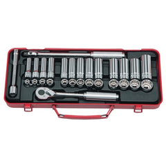 Koken - Socket Set 3/8" Drive 6 Point Standard & Deep - 29pcs | KO3277