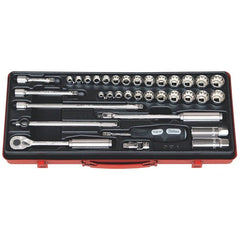 Koken - 35pc 3/8" Drive Mtrcandaf Socket Set (9 - 22mm & 5/16" - 7/8"AF) | KO3279AM